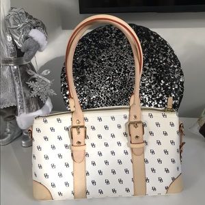 Dooney and Burke white purse